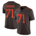C.Browns #71 Tytus Howard Player Browns Color Rush Limited Home Game Qdoa Stitched Jerseys