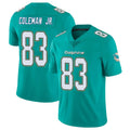 M.Dolphins #83 Kevin Coleman Jr. Player Aqua Limited Vapor Untouchable Home Game Qdoa Stitched Jerseys