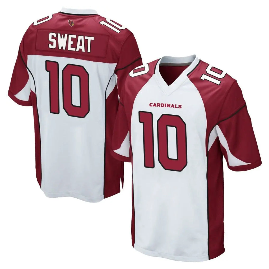A.Cardinals #10 Josh Sweat Player White Cardinal Home Game Qdoa Stitched Jerseys