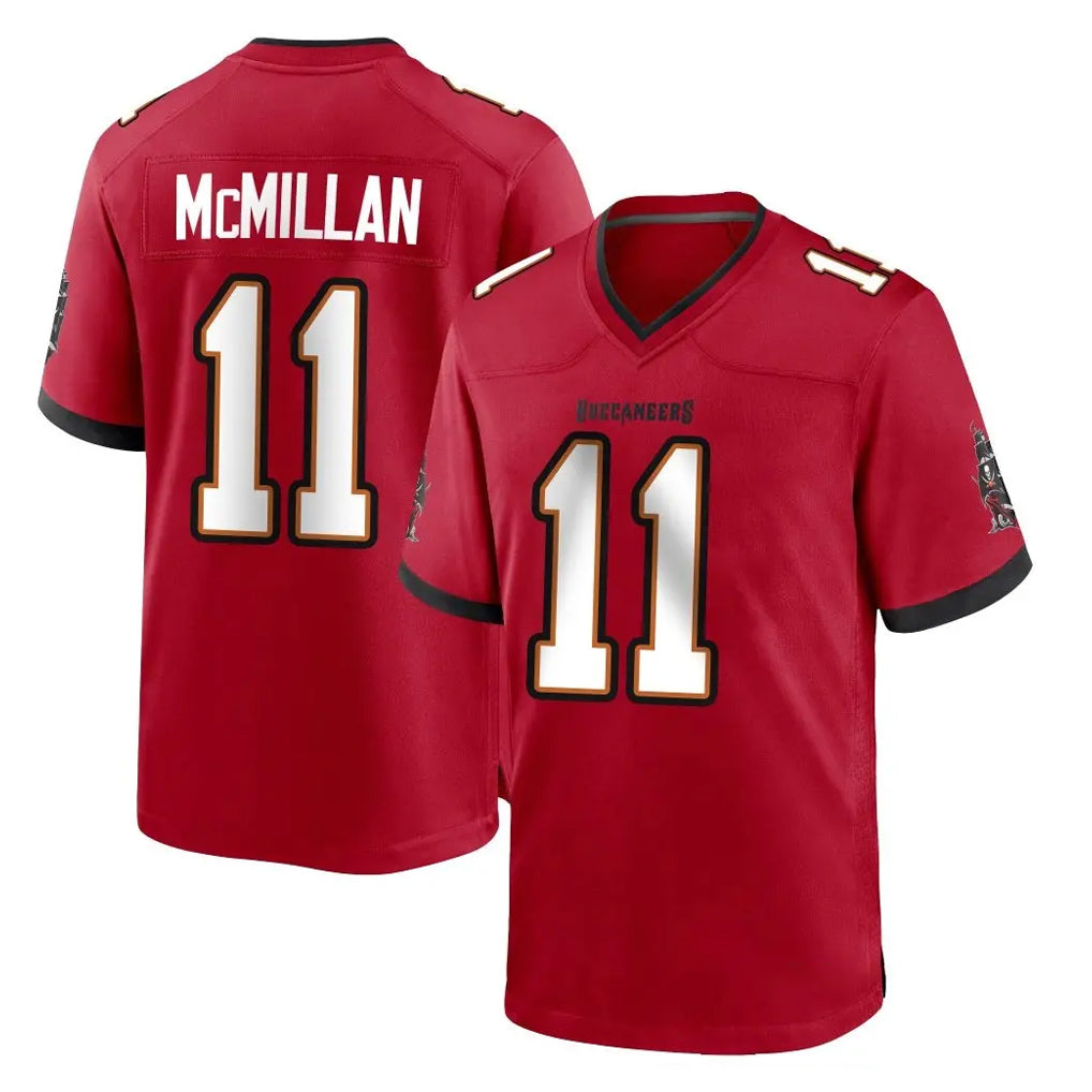 TB.Buccaneers #11 Jalen McMillan Player Red Home Game Qdoa Stitched Jerseys