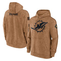 M.Dolphins ## Dolphins Blank Player Brown Salute to Service Hoodies Limited Game Qdoa Stitched Jerseys