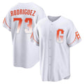 SF.Giants #73 Randy Rodriguez Player White City Connect Home Game Qdoa Stitched Jerseys