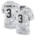 NO.Saints #3 Travis Etienne Jr. Player Arctic Camo Salute To Service Limited Game Qdoa Stitched Jerseys