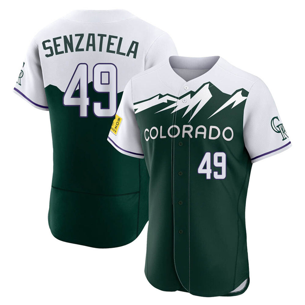 C.Rockies #49 Antonio Senzatela Player Green City Connect Limited Elite Home Qdoa Stitched Jerseys