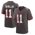 TB.Buccaneers #11 Jalen McMillan Player Pewter Alternate Home Game Qdoa Stitched Jerseys