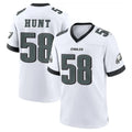 P.Eagles #58 Jalyx Hunt Player White Game Home Qdoa Stitched Jerseys