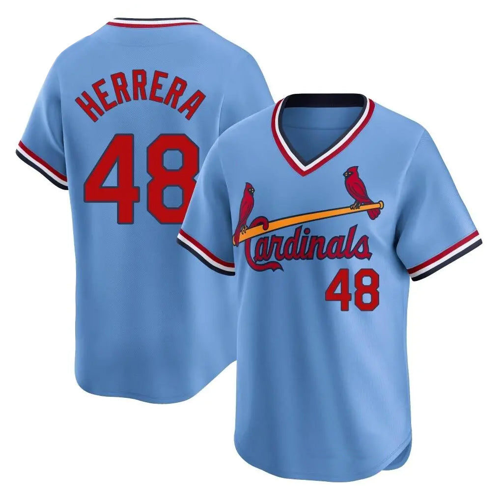 St. Louis Cardinals #48 Ivan Herrera Player Light Blue City Connect Home T-shirt Qdoa Stitched Jerseys