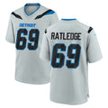 D.Lions #69 Tate Ratledge Player Silver 2026 Rivalries Collection Home Game Qdoa Stitched Jerseys