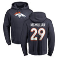 D.Broncos #29 Ja'Quan McMillian Player Navy Pullover Hoodie Limited Qdoa Stitched Jerseys