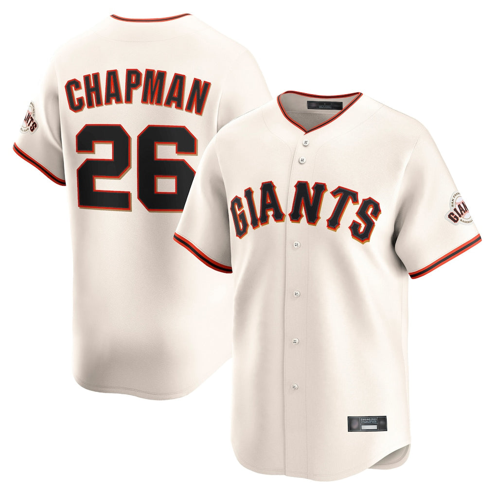 SF.Giants #26 Matt Chapman Player Cream Home Limited Qdoa Stitched Jerseys