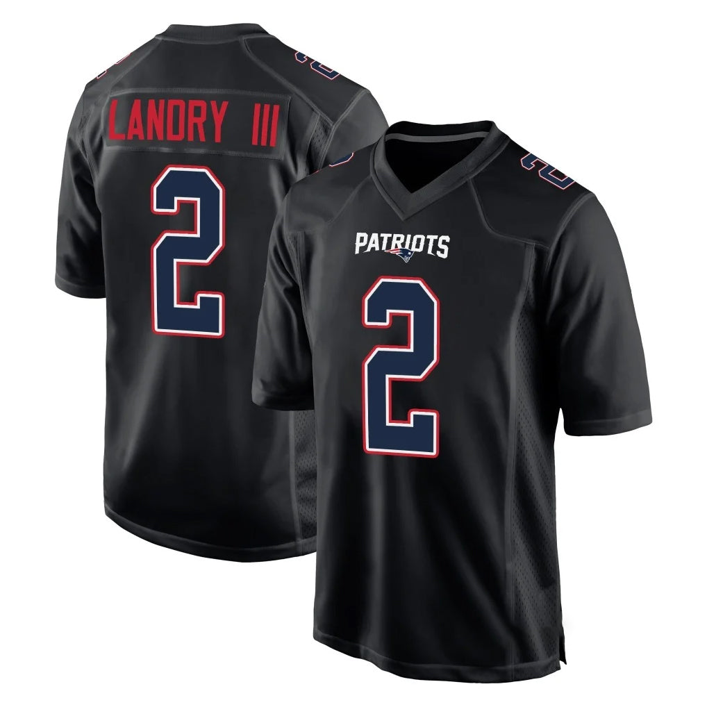 NE.Patriots #2 Harold Landry III Player Carbon Fashion Limited Home Game Qdoa Stitched Jerseys
