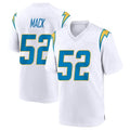 LA.Chargers #52 Khalil Mack Player White Home Game Qdoa Stitched Jerseys