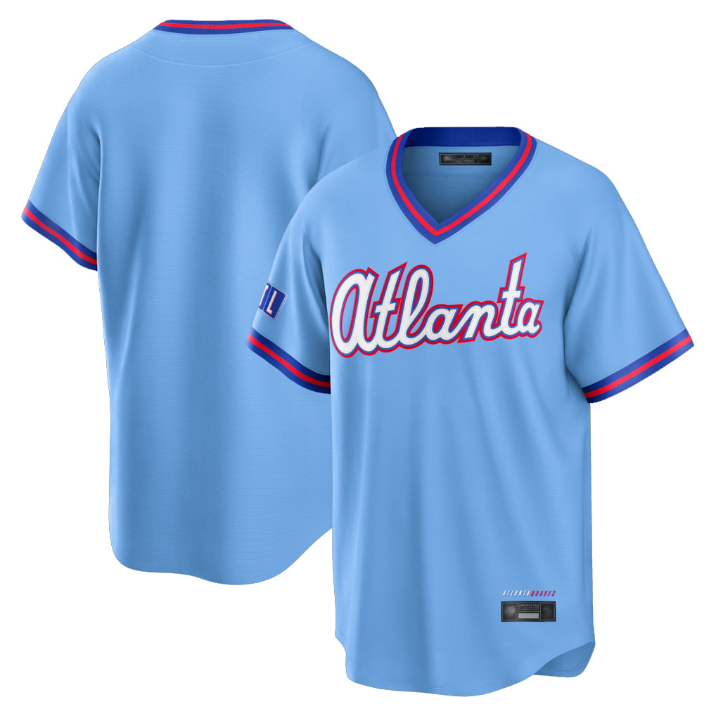 A.Braves ## Braves Blank Player Powder Blue 2026 City Connect T-shirt Home Game Qdoa Stitched Jerseys