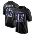 D.Cowboys #17 Brandon Aubrey Player Carbon Black Fashion Home Game Qdoa Stitched Jerseys