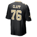 Qdoa NO.Saints #76 Will Clapp Black Team Game Jersey