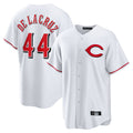 C.Reds #44 Elly De La Cruz Player White Home Game Qdoa Stitched Jerseys