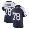 D.Cowboys #78 Terence Steele Player Navy-White Limited Alternate Vapor Untouchable Home Game Qdoa Stitched Jerseys