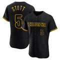 P.Phillies #5 Bryson Stott Player Black Snake Skin City Home Limited Elite Qdoa Stitched Jerseys