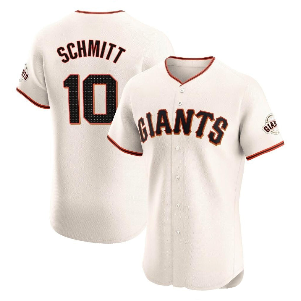 SF.Giants #10 Casey Schmitt Player Cream Home Limited Elite Qdoa Stitched Jerseys