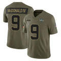 NY.Jets #9 Will McDonald IV Player Olive 2025 Salute To Service Limited Qdoa Stitched Jerseys