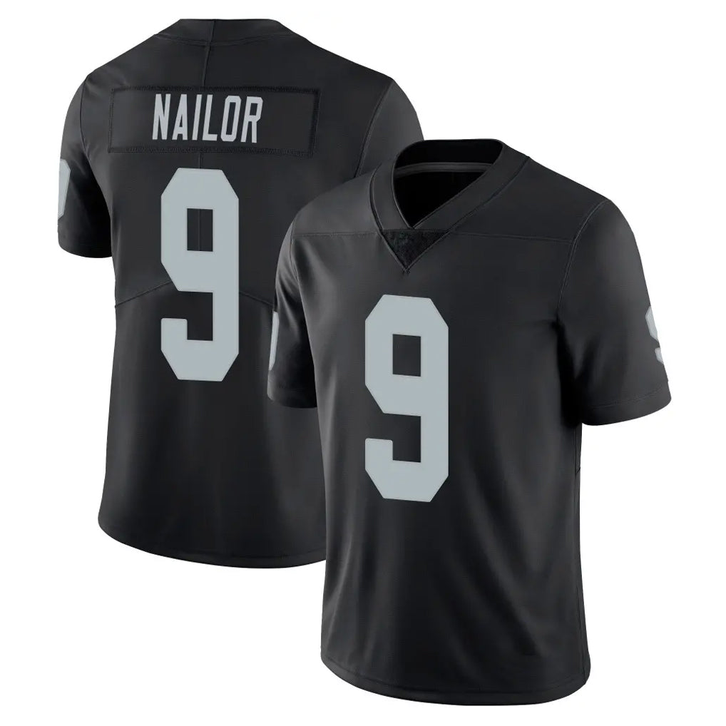 LV.Raiders #9 Jalen Nailor Player Black Limited Vapor Untouchable Home Game Qdoa Stitched Jerseys