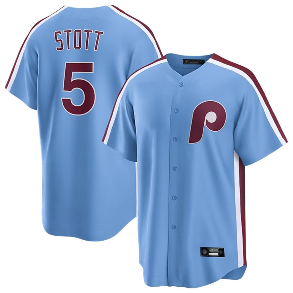 P.Phillies #5 Bryson Stott Player Light Blue Home Limited Game Qdoa Stitched Jerseys