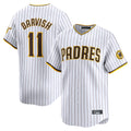 S.Diego Padres #11 Yu Darvish Player White Home Limited Qdoa Stitched Jerseys