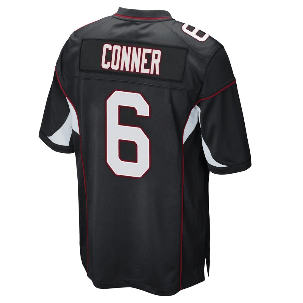 A.Cardinals #6 James Conner Player Black Home Game Qdoa Stitched Jerseys