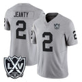LV.Raiders #2 Ashton Jeanty Player Gray 2026 Vapor Limited Home Game Qdoa Stitched Jerseys