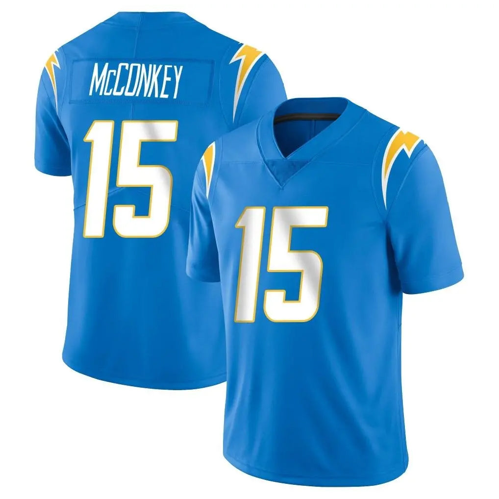 LA.Chargers #15 Ladd McConkey Player Blue Limited Vapor Untouchable Home Game Qdoa Stitched Jerseys