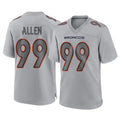 D.Broncos #99 Zach Allen Player Gray Atmosphere Fashion Limited Game Qdoa Stitched Jerseys