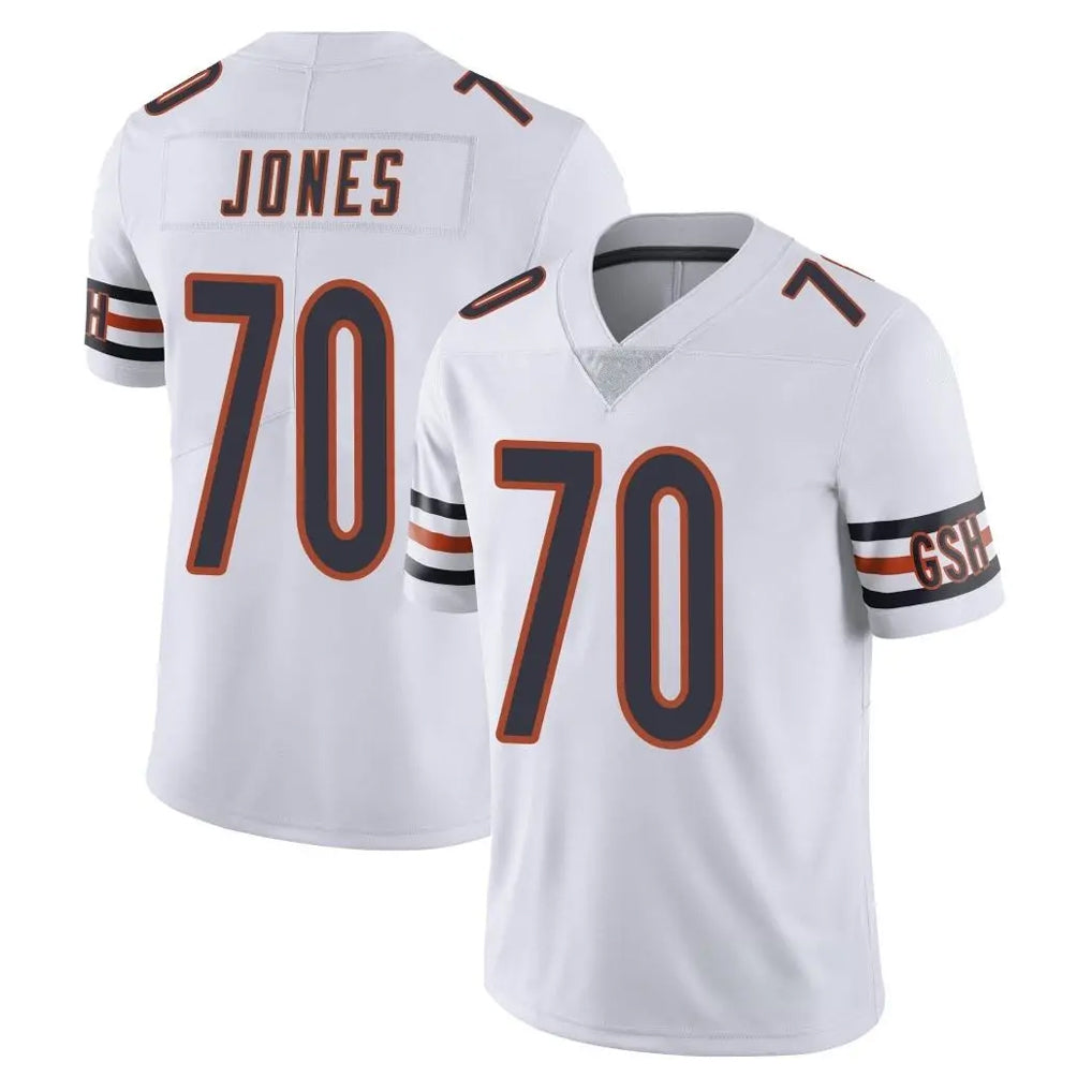 C.Bears #70 Braxton Jones Player White Vapor Untouchable Limited Home Game Qdoa Stitched Jerseys