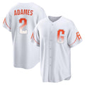SF.Giants #2 Willy Adames Player White City Connect Home Game Qdoa Stitched Jerseys