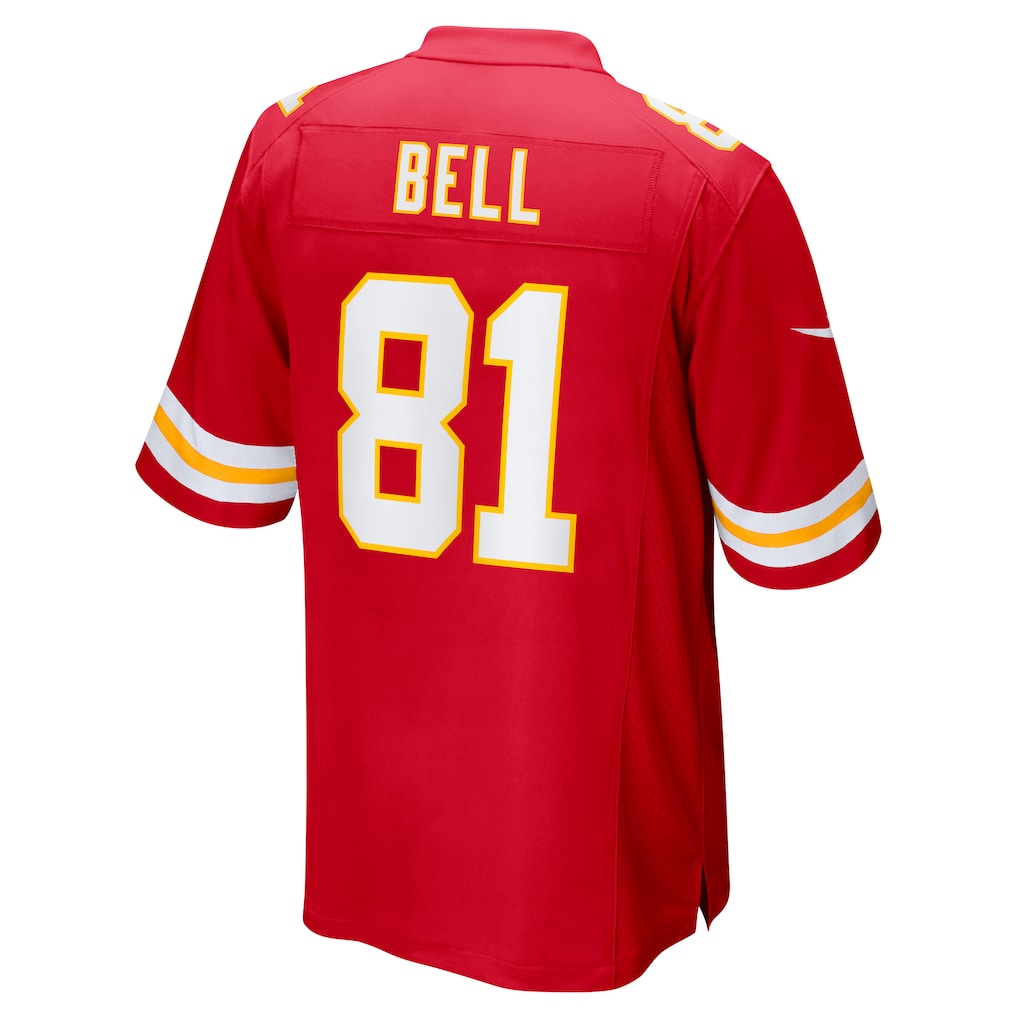 Qdoa KC.Chiefs #81 Blake Bell Red Game Player Jersey