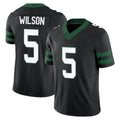 NY.Jets #5 Garrett Wilson Player Black Limited Legacy Vapor F.U.S.E. Home Game Qdoa Stitched Jerseys