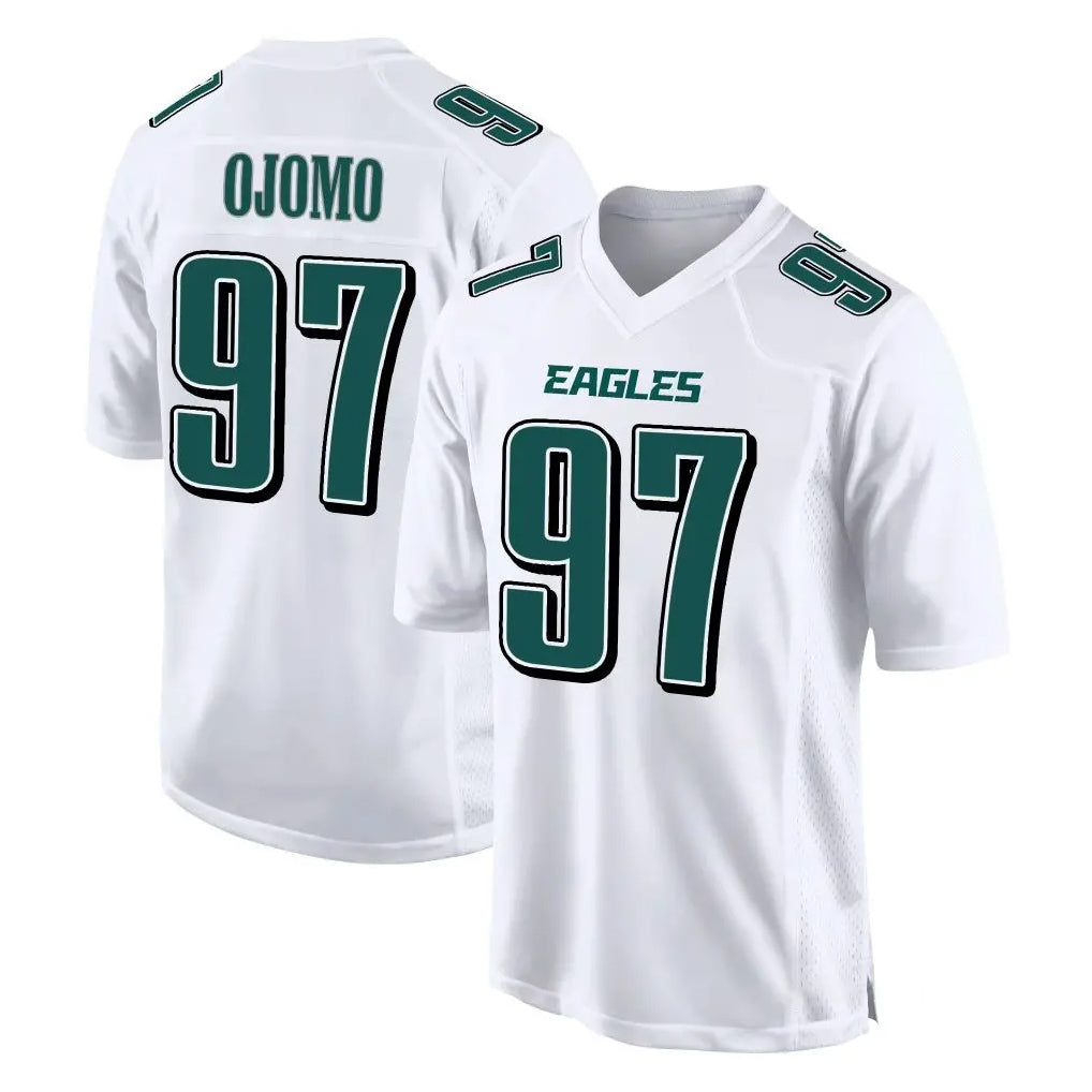 P.Eagles #97 Moro Ojomo Player White Tundra Fashion Home Game Qdoa Stitched Jerseys