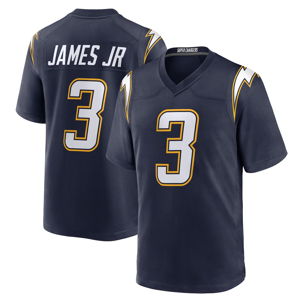 LA.Chargers #3 Derwin James Jr. Player Navy Alternate Home Game Qdoa Stitched Jerseys