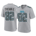 C.Panthers #82 Tommy Tremble Player Gray Atmosphere Fashion Game Qdoa Stitched Jerseys