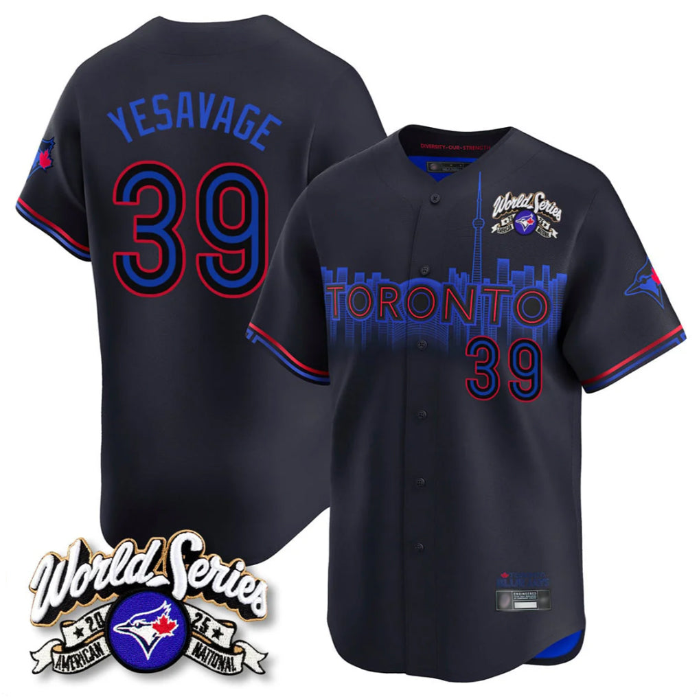 T.Blue Jays #39 Trey Yesavage Player Black 2025 American League Limited All Qdoa Stitched Jerseys