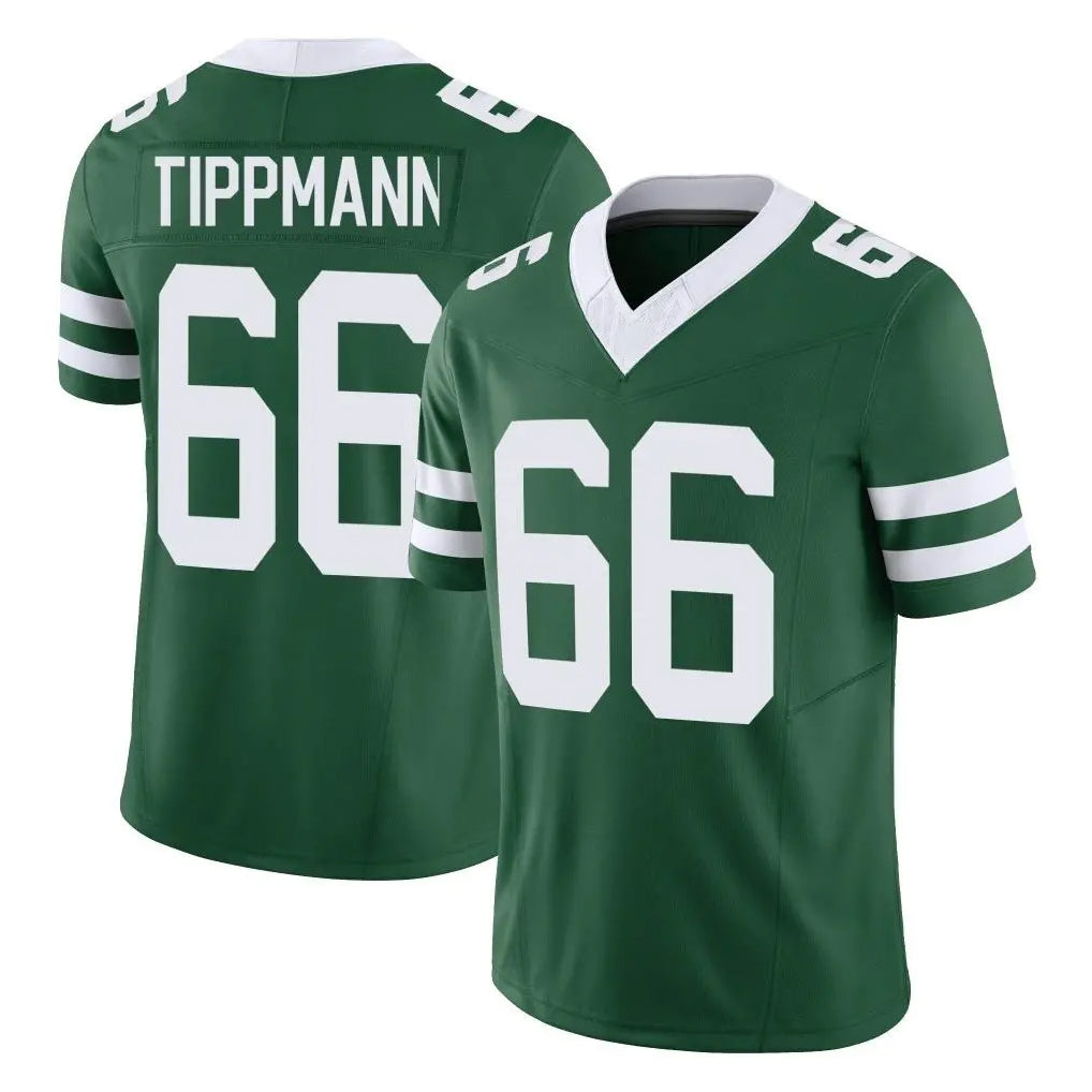 NY.Jets #66 Joe Tippmann Player Green Legacy Limited Vapor F.U.S.E. Home Game Qdoa Stitched Jerseys