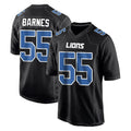 D.Lions #55 Derrick Barnes Player Black Fashion Home Game Qdoa Stitched Jerseys