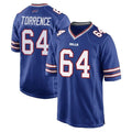 B.Bills #64 O'Cyrus Torrence Player Royal Home Game Qdoa Stitched Jerseys