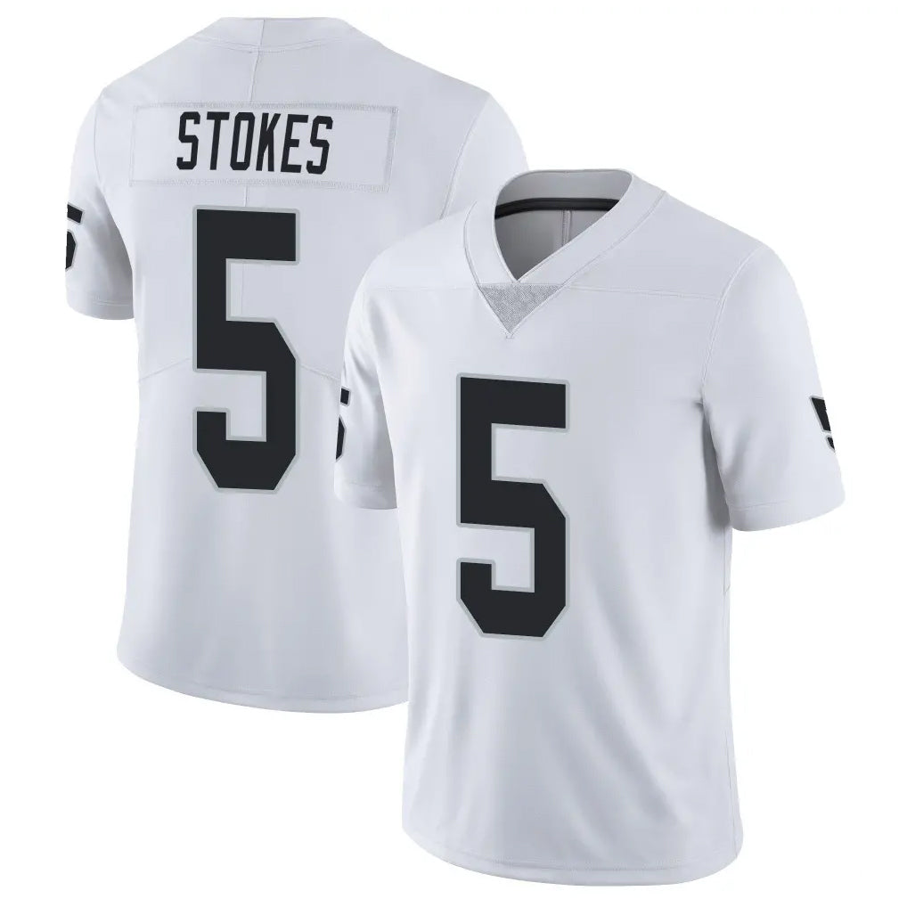 LV.Raiders #5 Eric Stokes Player White Limited Vapor Untouchable Home Game Qdoa Stitched Jerseys