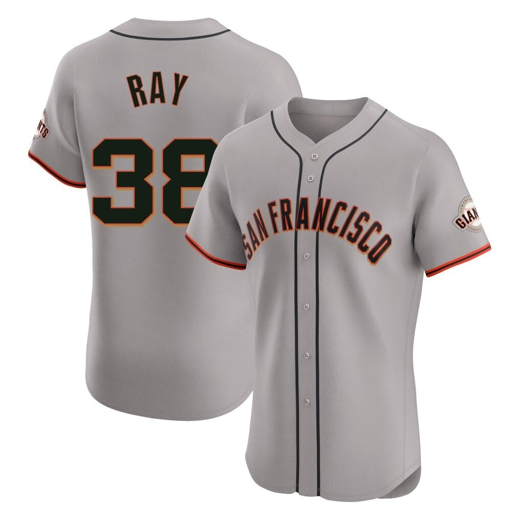 SF.Giants #38 Robbie Ray Player Gray Home Limited Elite Qdoa Stitched Jerseys