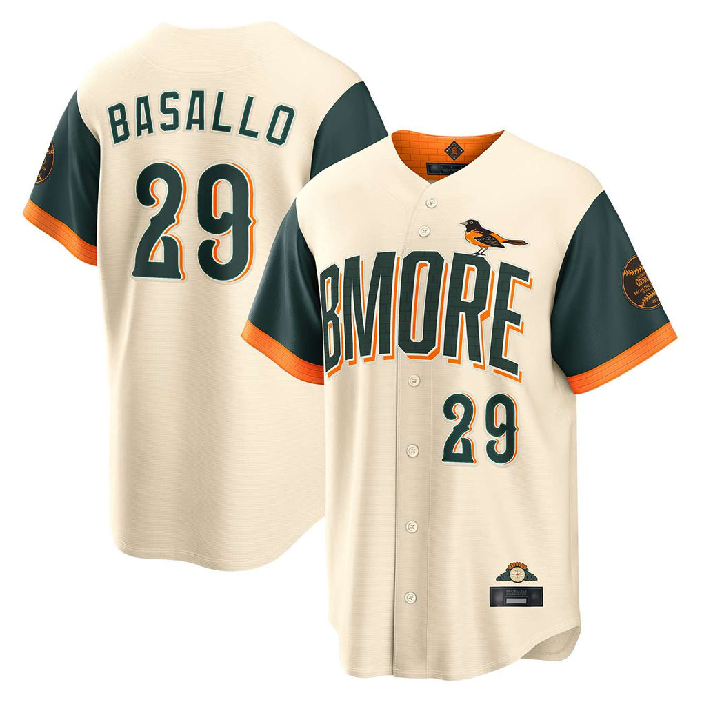 B.Orioles #29 Samuel Basallo Player Cream 2026 City Connect Home Game Qdoa Stitched Jerseys