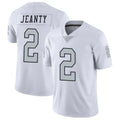 LV.Raiders #2 Ashton Jeanty Player White Limited Color Rush Home Game Qdoa Stitched Jerseys
