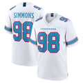 T.Titans #98 Jeffery Simmons Player White 2026 Game Home Qdoa Stitched Jerseys