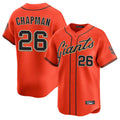 SF.Giants #26 Matt Chapman Player Orange Home Limited Qdoa Stitched Jerseys