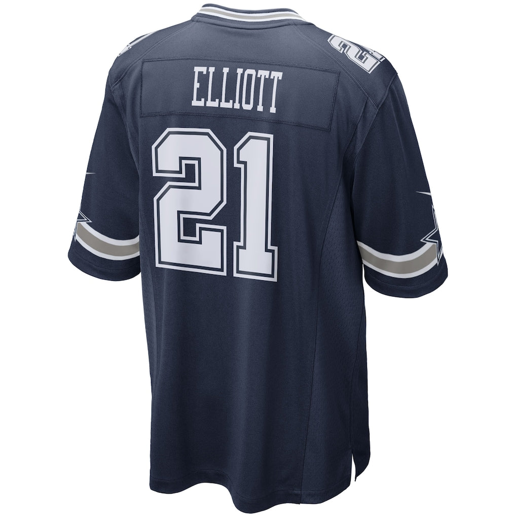 Qdoa D.Cowboys #21 Ezekiel Elliott Navy Alternate Game Team Jersey