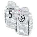 P.Steelers #5 Jalen Ramsey Player Arctic Camo Limited Salute to Service Pullover Hoodies Game Qdoa Stitched Jerseys